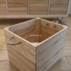 Holzkisten natur mit Kordel 2 Stk. passend für Ikea Kallax Regal. Kallax Box, Kallax Einsatz, Kallax Kisten – Bild 2
